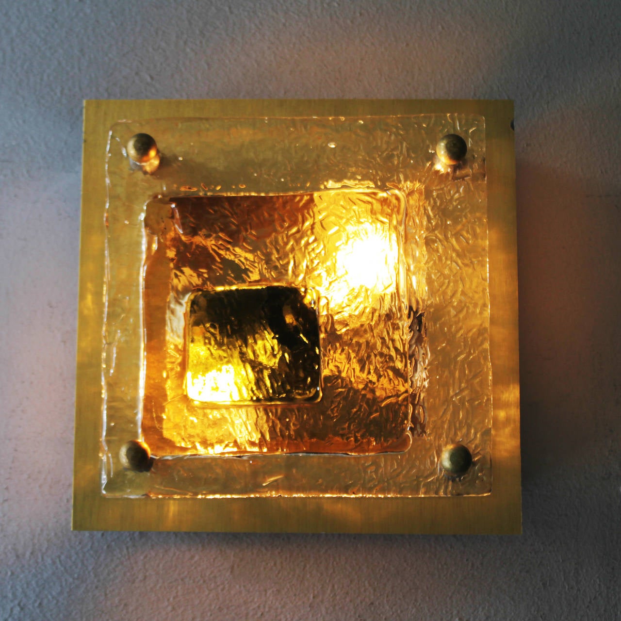Anodized Pair of Wall Lights in the manner of Brotto