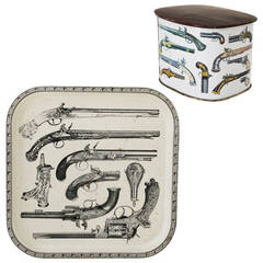 Fornasetti Pistol Tray and Box