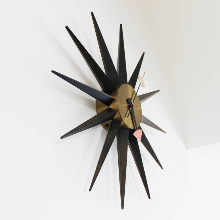 American George Nelson Sunburst Clock