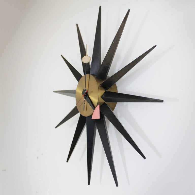 George Nelson Sunburst Clock In Good Condition In JM Haarlem, NL