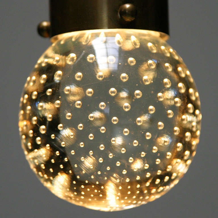 Italian Three Pendant Lights by Gino Sarfatti for Arteluce