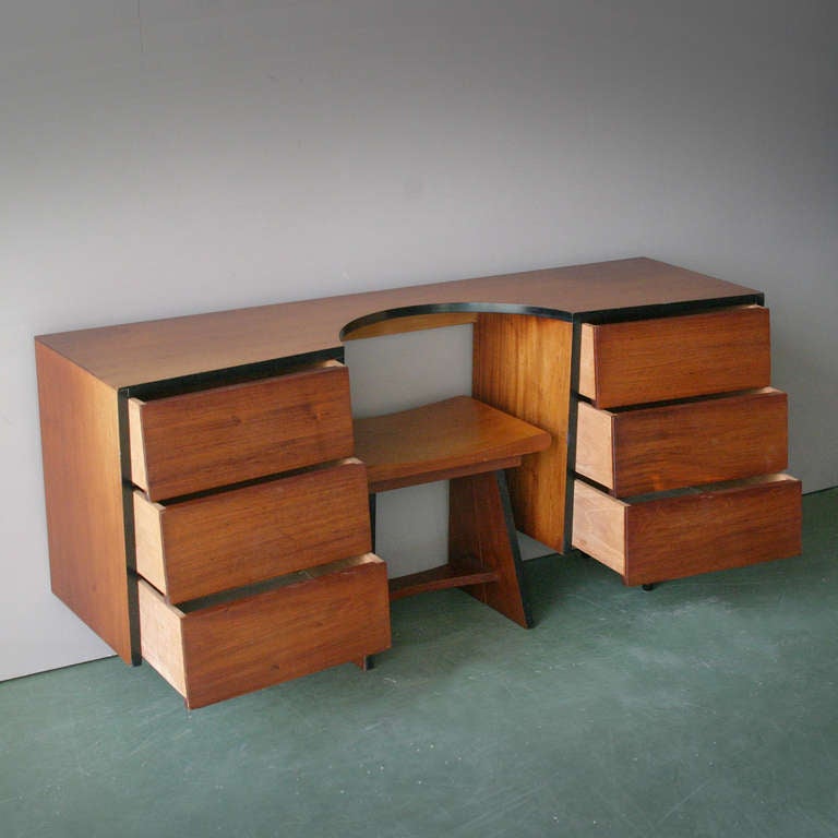 Mid-Century Modern Teak Dressing Table from the 1950