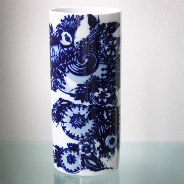 Porcelaine 'Cobalt Blue' vase by Bjørn Wiinblad for Rosenthal, Studio-Line.