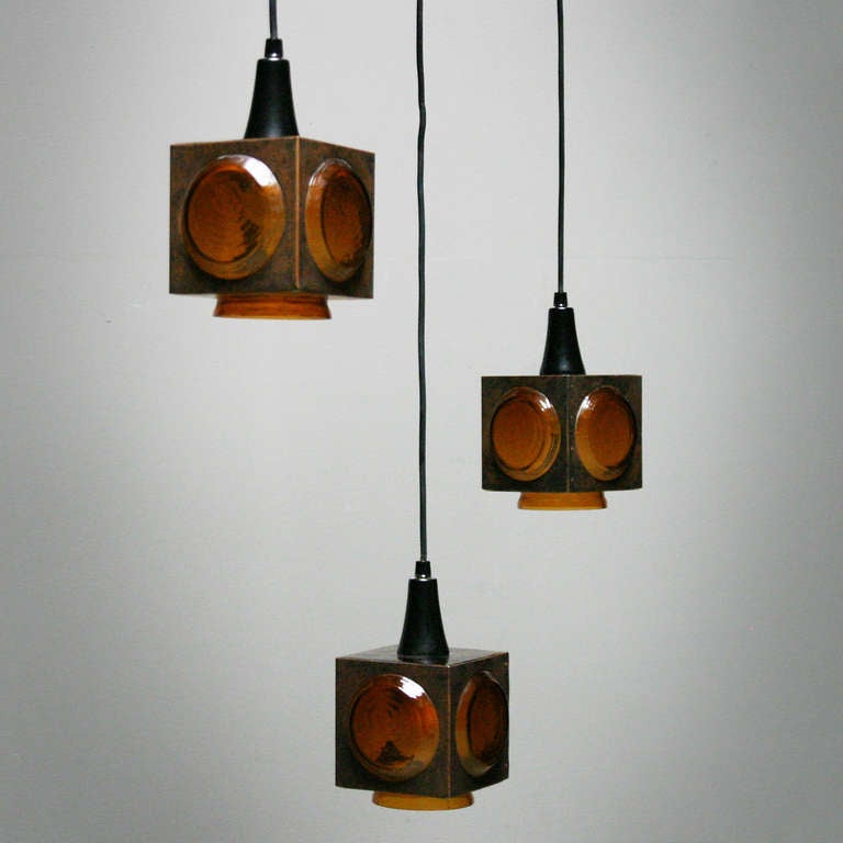 Mid-20th Century Three Pendant Lamps by Nanny Still for Raak, Amsterdam