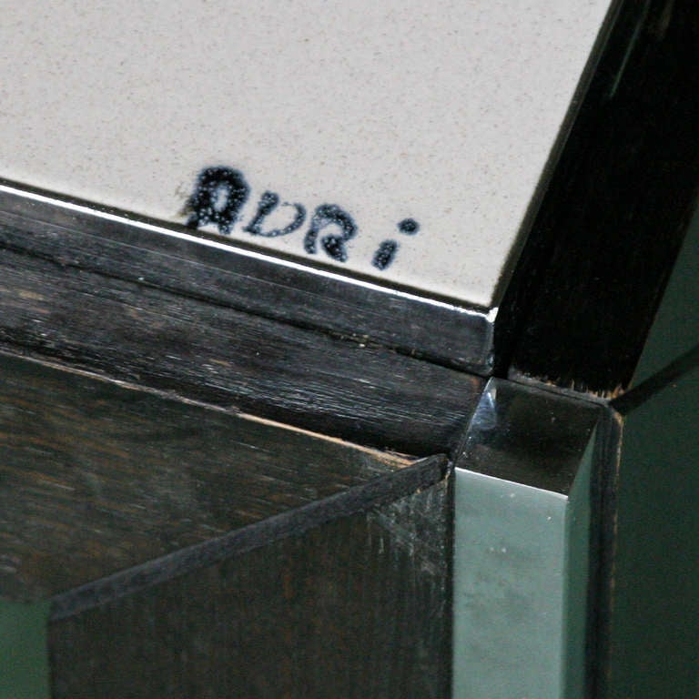 Milieu du XXe siècle Table basse en céramique à plateau en carreaux pour Adri Belgique