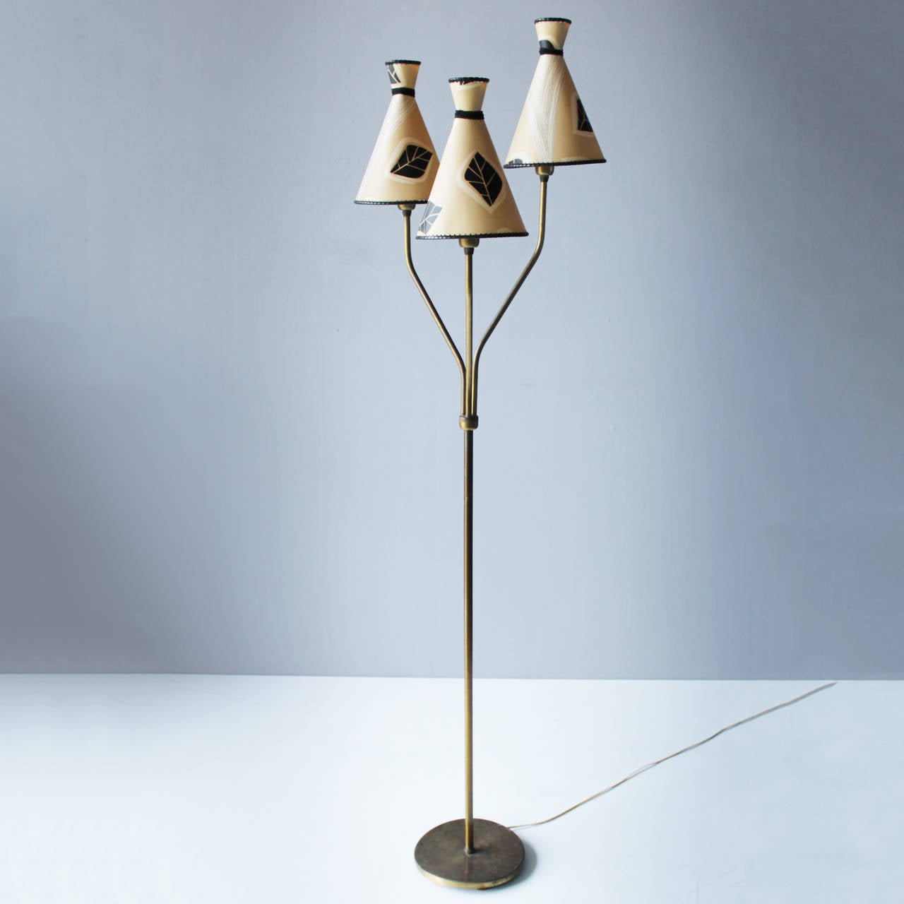 Swedish Brass Floor Lamp 6