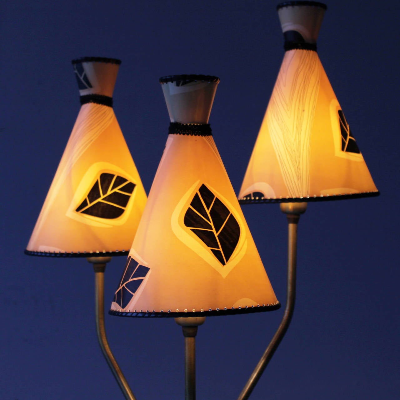 Swedish Brass Floor Lamp In Good Condition In JM Haarlem, NL
