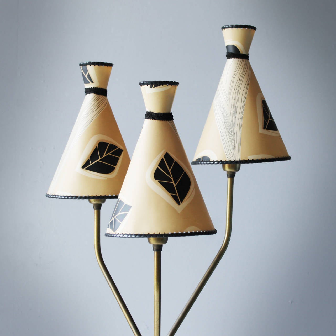 Mid-20th Century Swedish Brass Floor Lamp