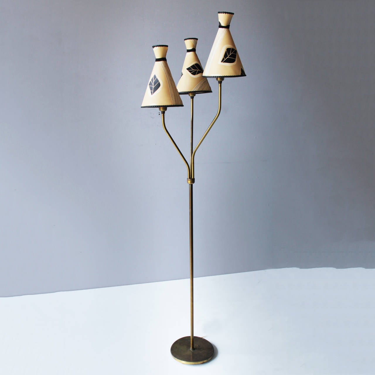 Swedish Brass Floor Lamp 2