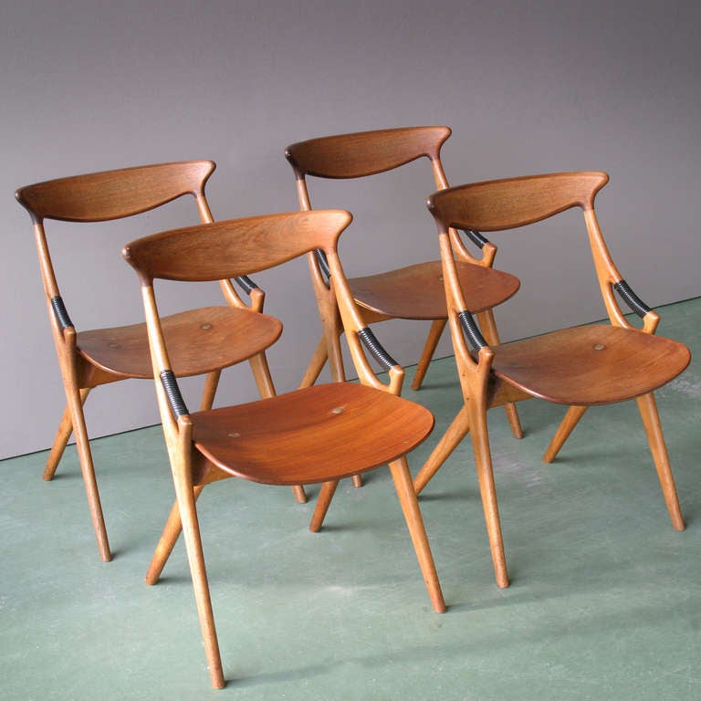 Teak Four Chairs by Hovmand Olsen for Mogens Kold