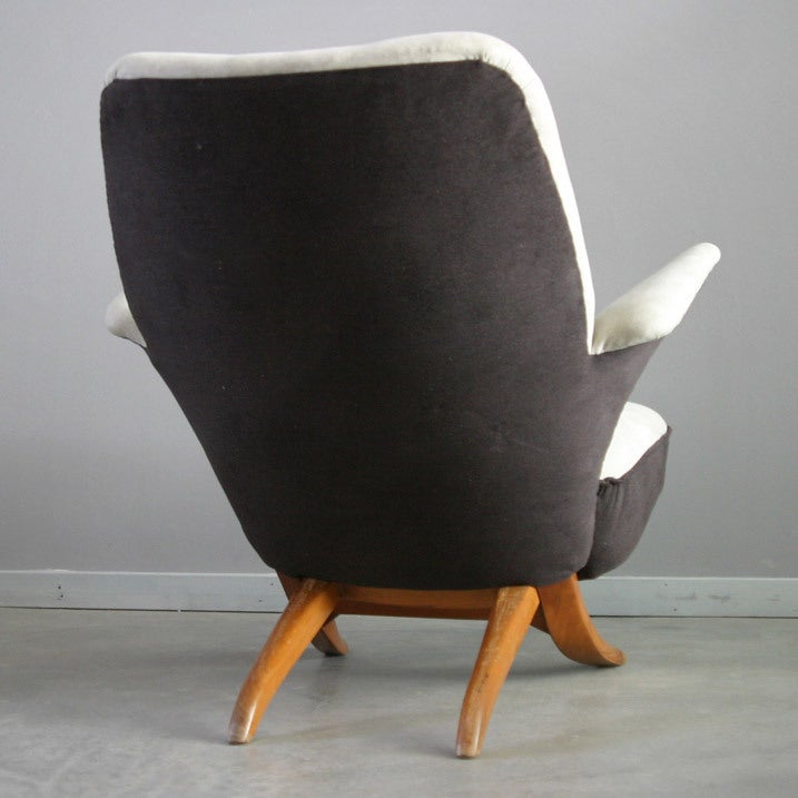 Wood Penguin Chair by Theo Ruth Dutch design