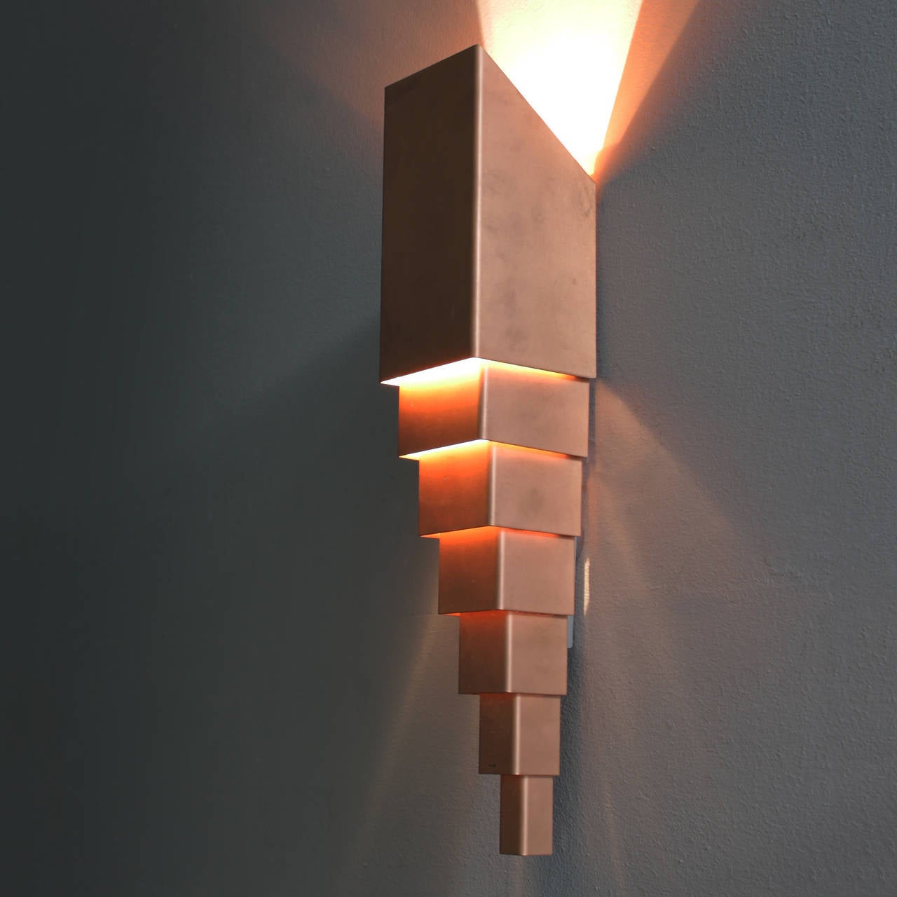 Pair of Scandinavian Architectural Wall Lamps at 1stdibs