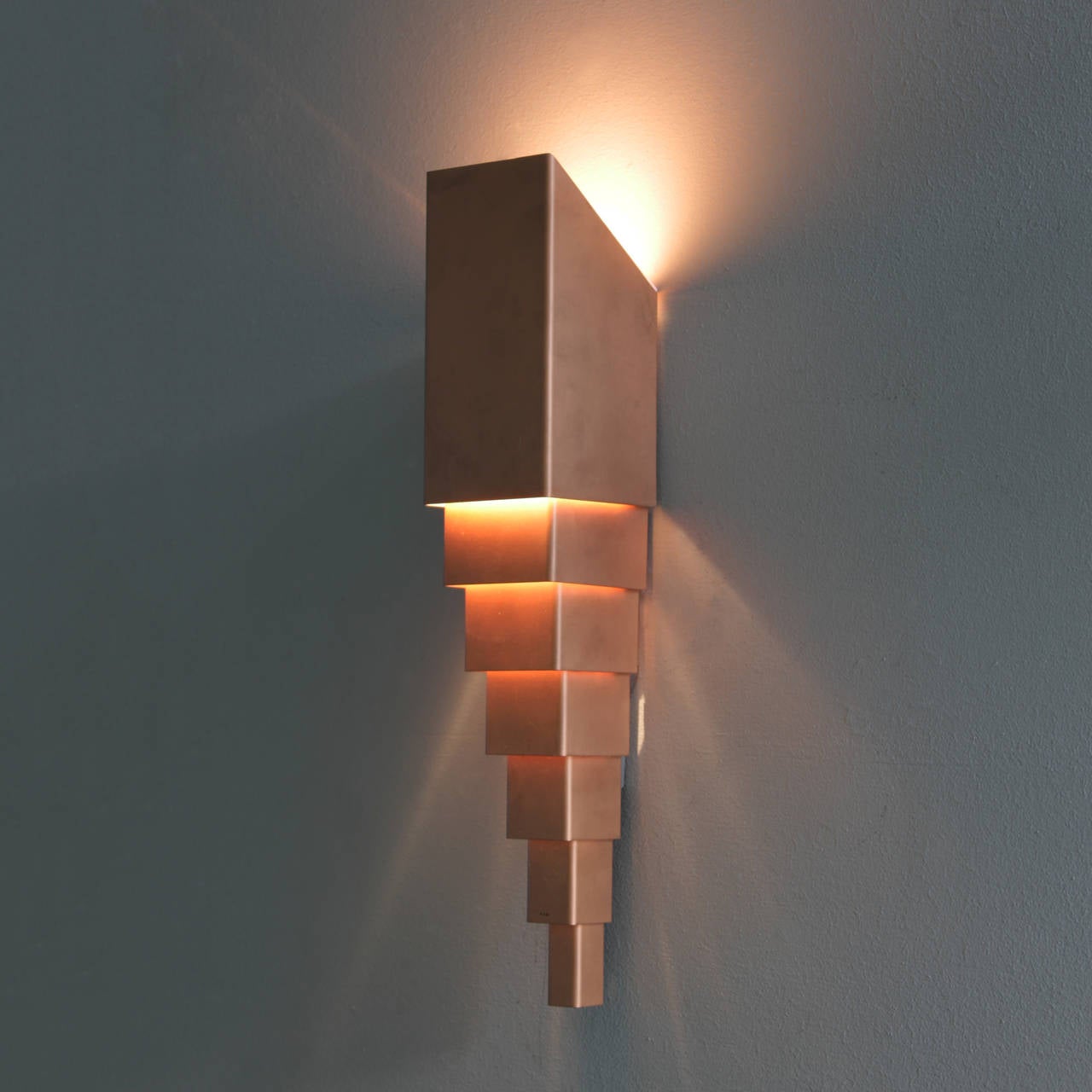 Pair of Scandinavian Architectural Wall Lamps at 1stdibs