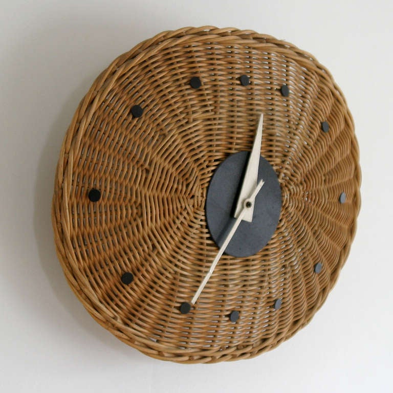 American Basket Oval Clock 2216 by George Nelson