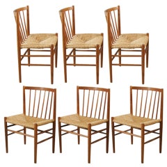 Six Danish chairs by Jørgen Baekmark