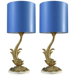 Pair of Baroque Table Lamps from the Fifties