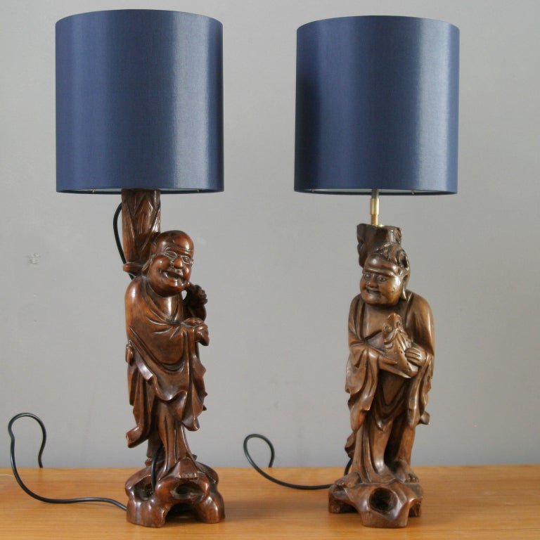 Pair of Antique Chinese Table Lamps 2