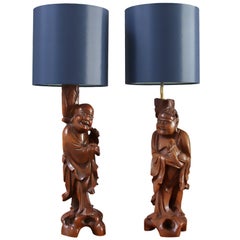 Pair of Vintage Chinese Table Lamps