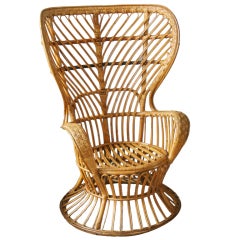 Rattanstuhl von Gio Ponti