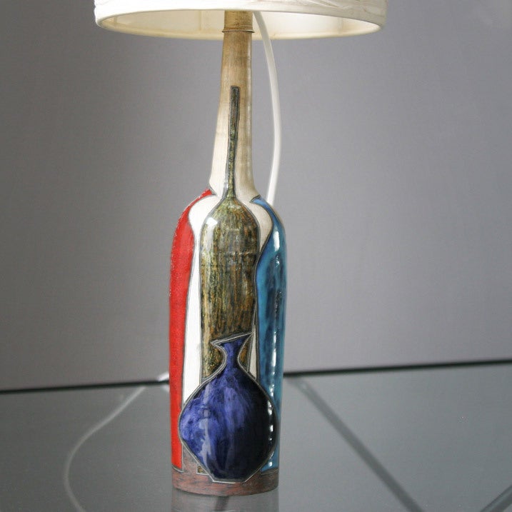 Earthenware Stunning Marcello Fantoni Lamp