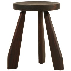 Rare Charlotte Perriand tripod Les Arcs - Meribel stool