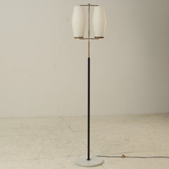 Twin shaded Stilnovo floor lamp