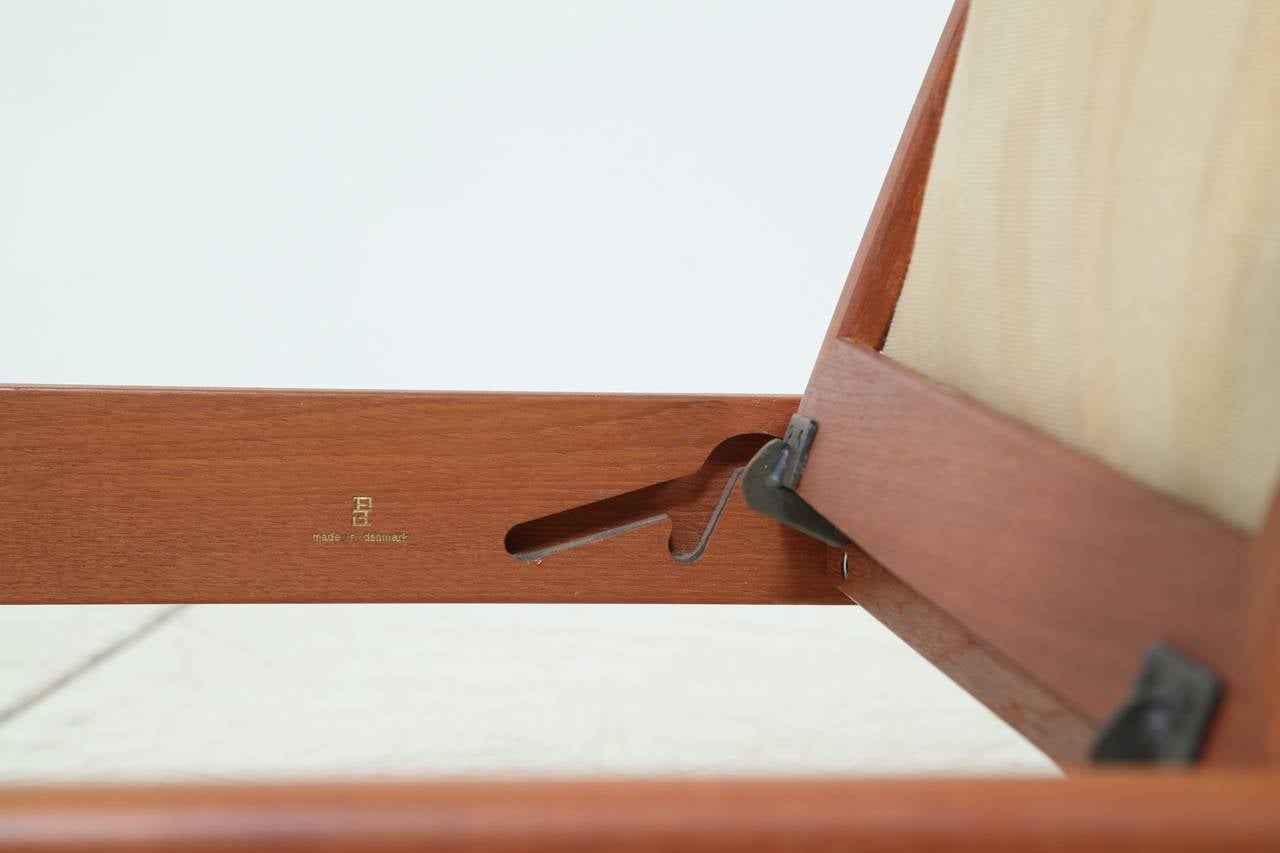 Reclining Arne Vodder Easy Chair and Footstool model FD 164 In Good Condition For Sale In Maastricht, NL