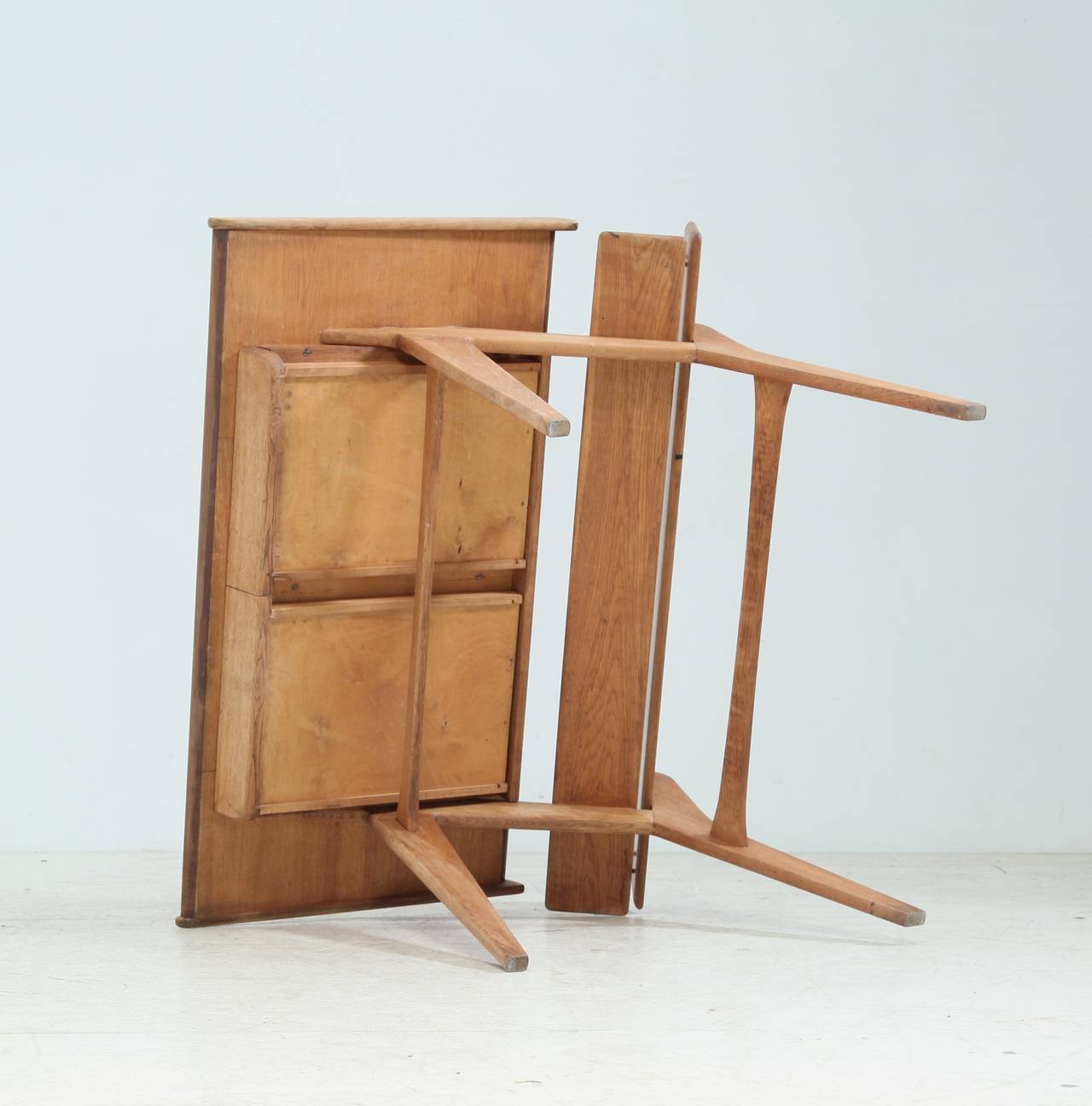 Mid-20th Century Oak Desk or Secretaire by Hartmut Lohmeyer For Sale