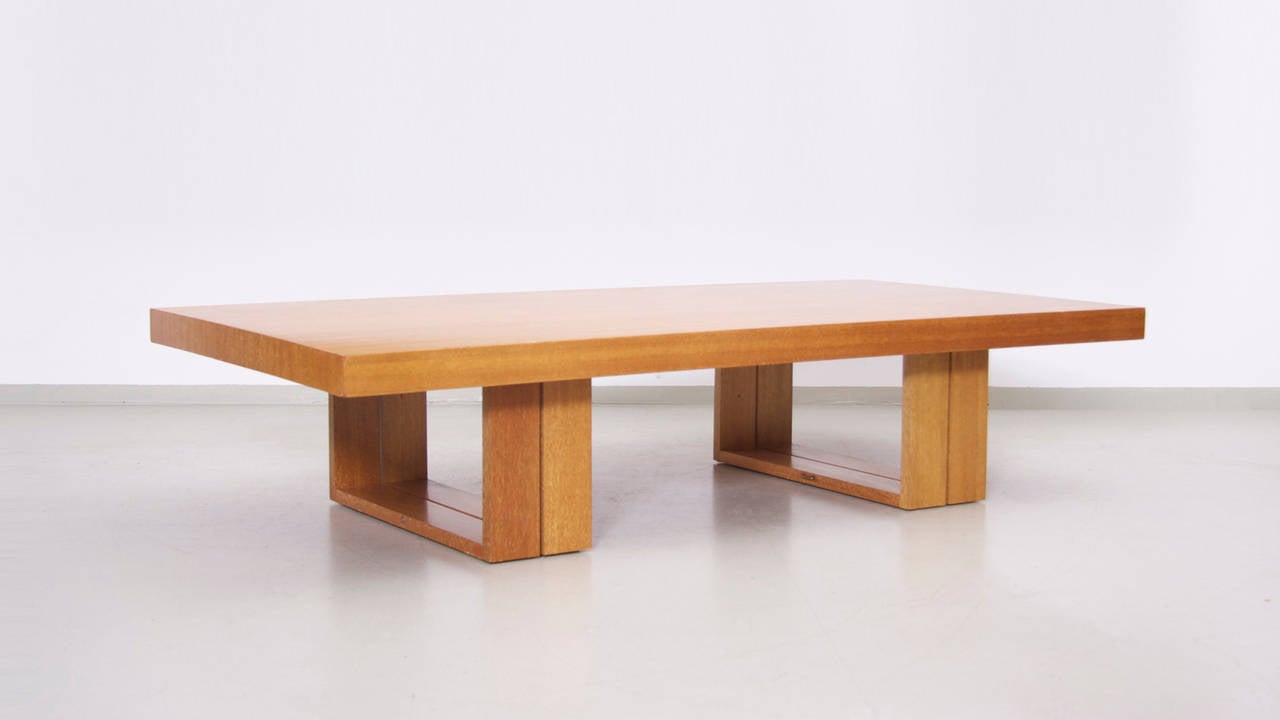 Mid-Century Modern Hendrik Van Keppel and Taylor Green Camel Table for Brown Saltman For Sale
