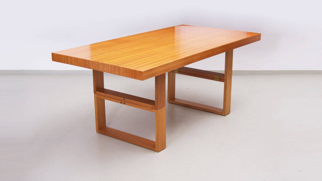 Wood Hendrik Van Keppel and Taylor Green Camel Table for Brown Saltman For Sale