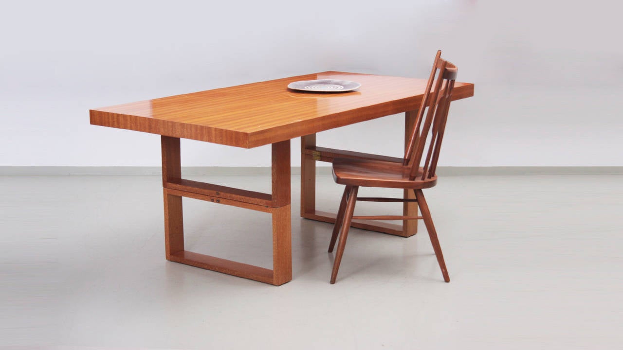Hendrik Van Keppel and Taylor Green Camel Table for Brown Saltman For Sale 1