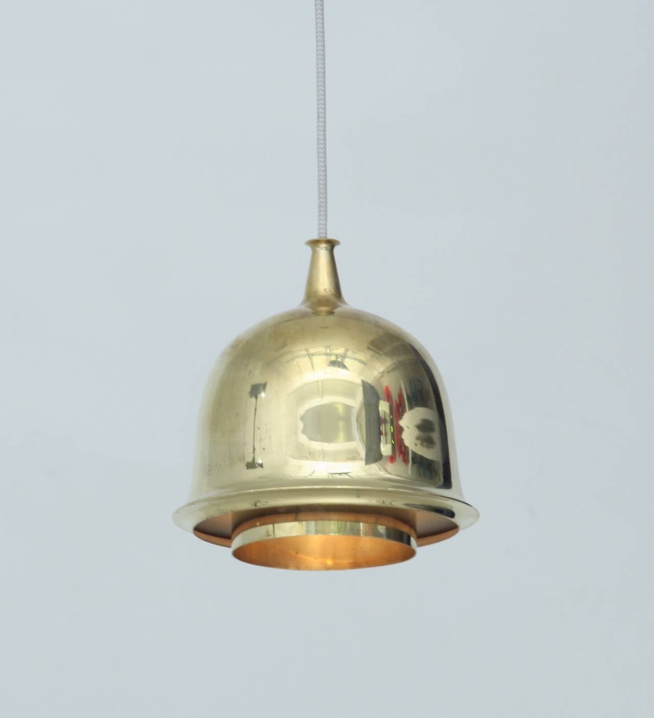 Scandinavian Modern Paavo Tynell Model 51161 Pendant Lamp. Taito, Finland, 1950s For Sale