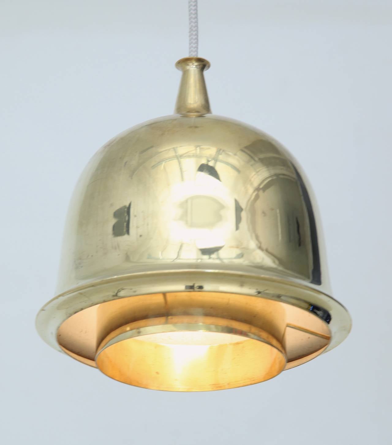 Finnish Paavo Tynell Model 51161 Pendant Lamp. Taito, Finland, 1950s For Sale