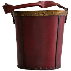 Jacques Adnet Firewood Bucket by Hermès