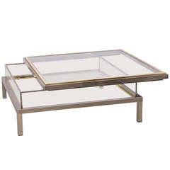 Maison Jansen Sliding Glass Top Table