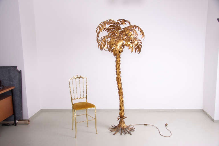 Hans Kogl Palmenlampe im Stil von Maison Jansen