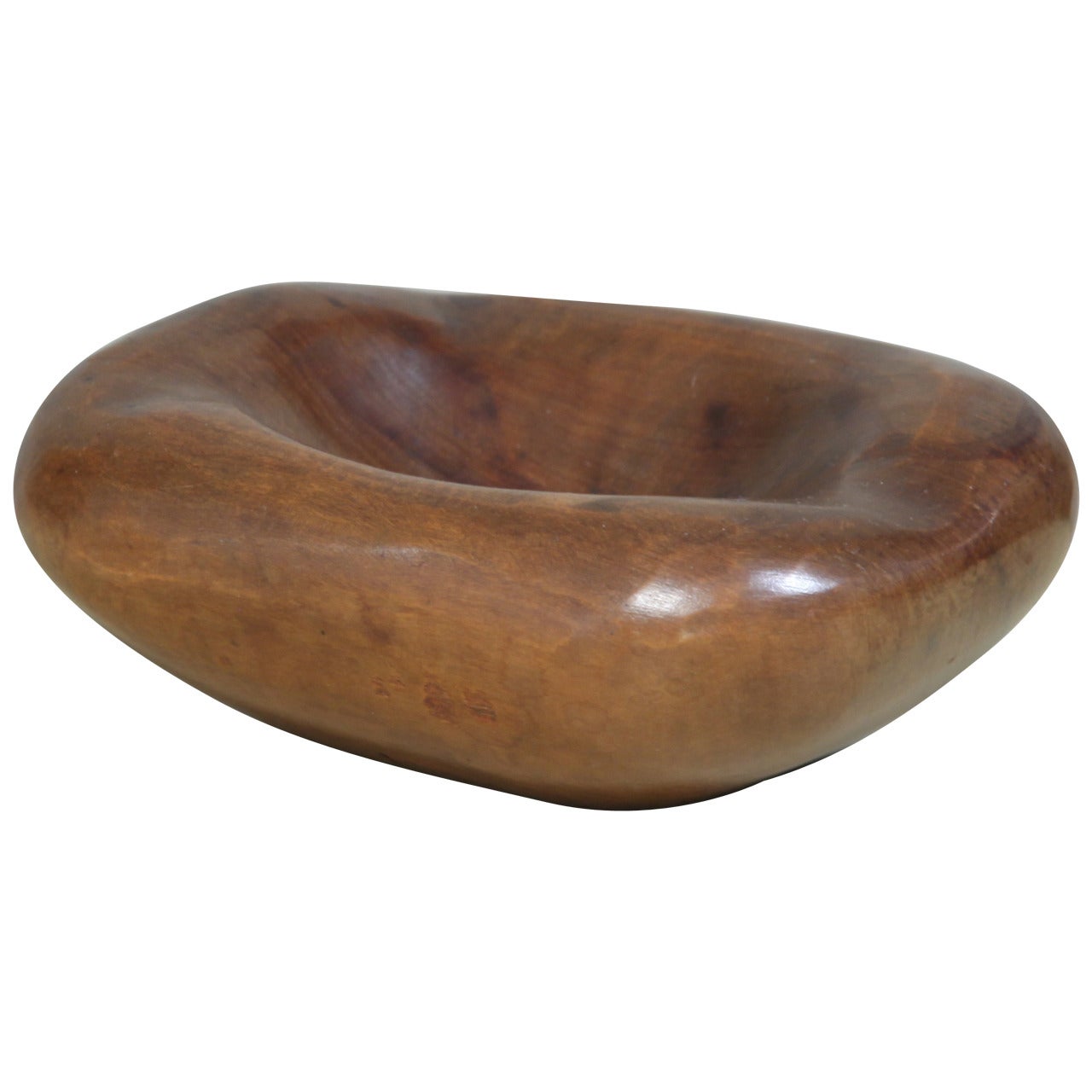 Wooden Bowl by Alexandre Noll, Signed For Sale