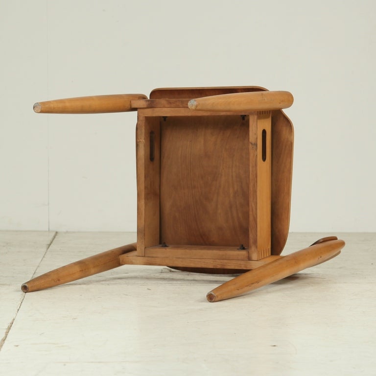 Finnish Rare pair stackable Tapiovaara 'Wilman' chairs