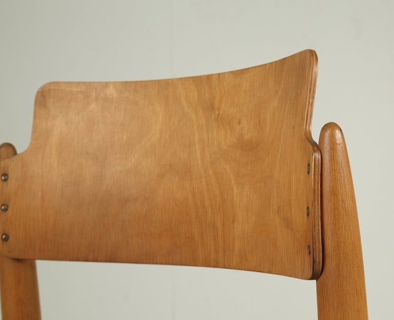 Mid-20th Century Rare pair stackable Tapiovaara 'Wilman' chairs