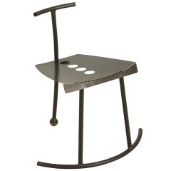 Unique Laubersheimer chair, rocking sideways