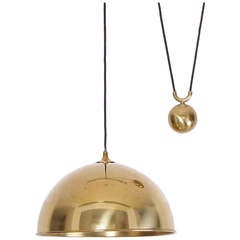 Florian Schulz Posa Counterweight Pendant Lamp In Brass