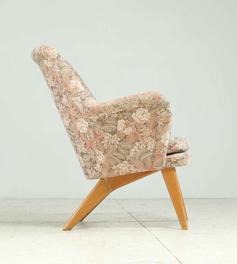 Mid-Century Modern Carl-Gustav Hiort af Ornas Lounge Chair, Sweden, 1950s For Sale