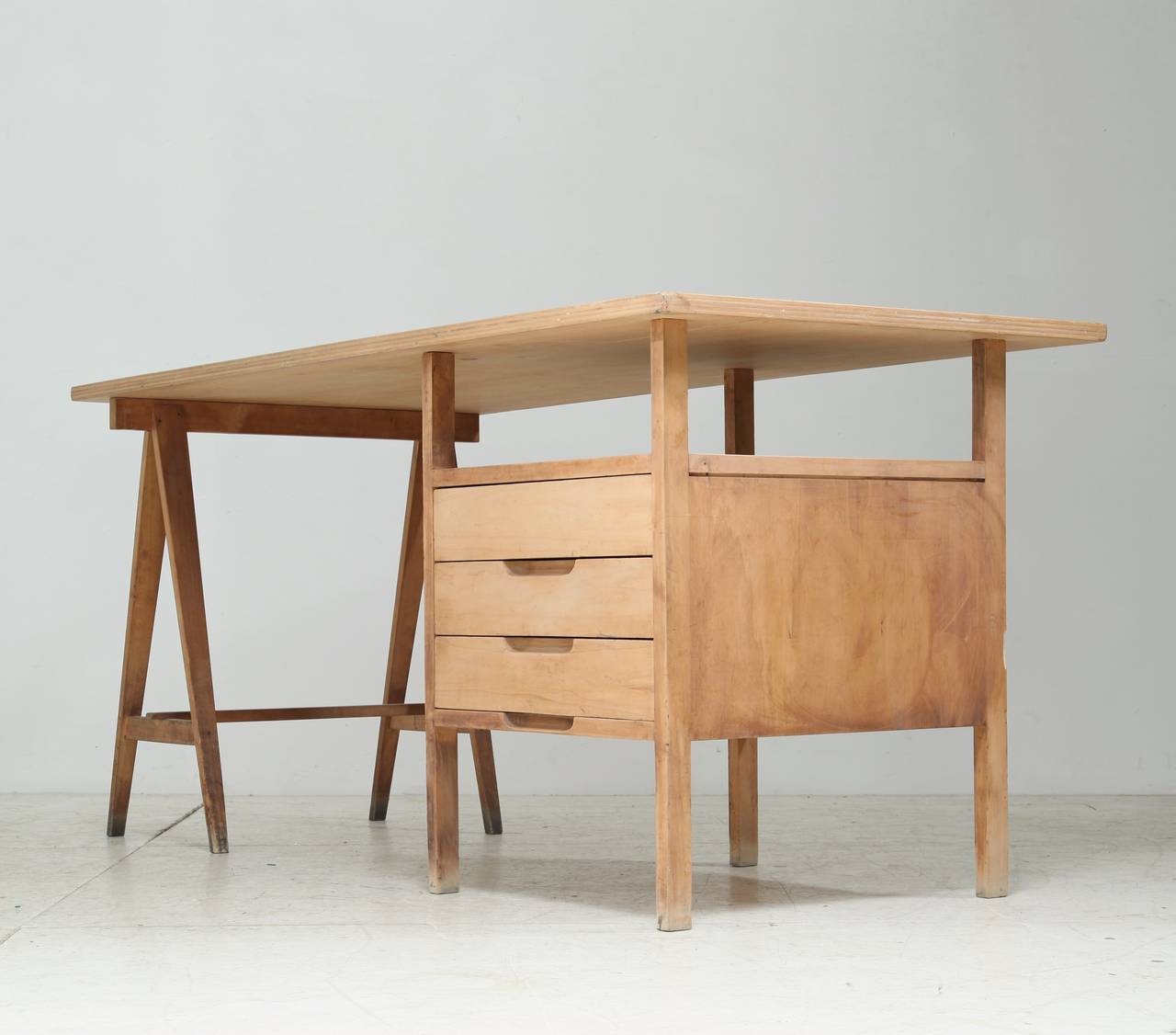 Mid-Century Modern Rare Angelo Mangiarotti Studio Desk