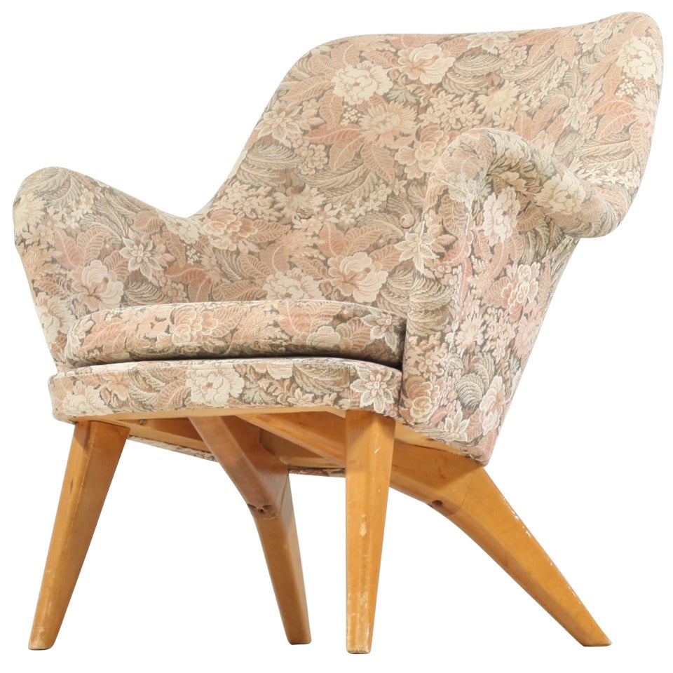 Carl-Gustav Hiort af Ornas Lounge Chair, Sweden, 1950s For Sale
