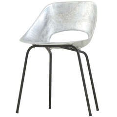 Aluminium Tonneau Chair By Pierre Gauriche For Steiner