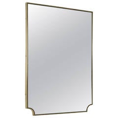 Italian 1950s Brass Framed Mirror 5