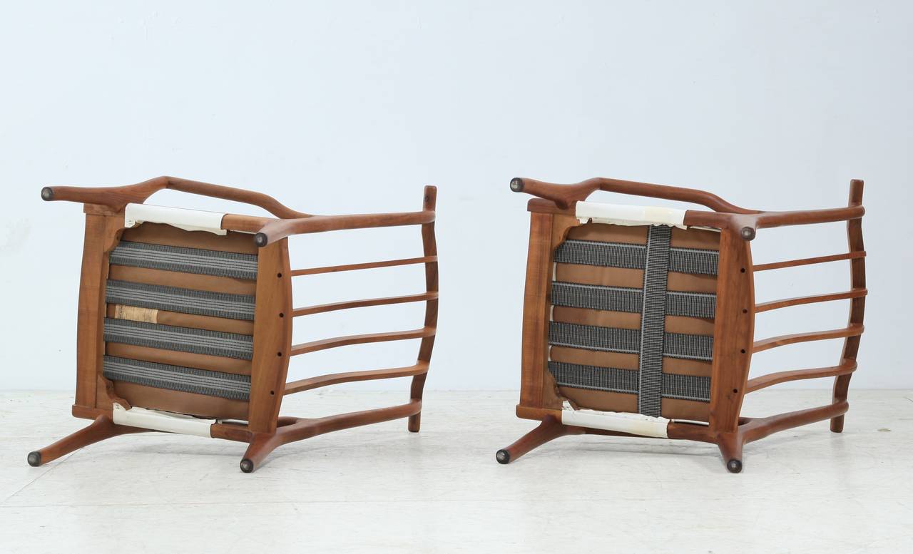 American Pair of Harrison Studio Lounge Chairs For Sale