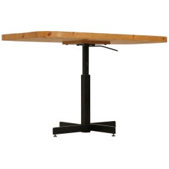 Rectangular Height Adjustable Table By Charlotte Perriand For Les Arcs