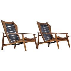 Pair Gio Ponti Reclining Chairs