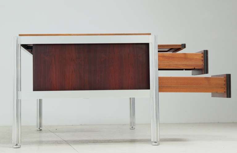 George Ciancimino Wooden Executive Desk, France, ca. 1970 For Sale 1